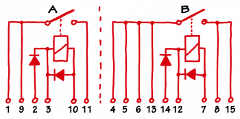 barchetta-club.pl - Schemat - przekaźnik podwójny